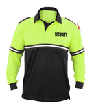 100% Polyester Two Tone Bike Patrol Shirt Zipper Pocket - Long Sleeve