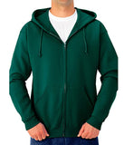 Men's Forest Green Fleece Hoodies & Sweatshirts