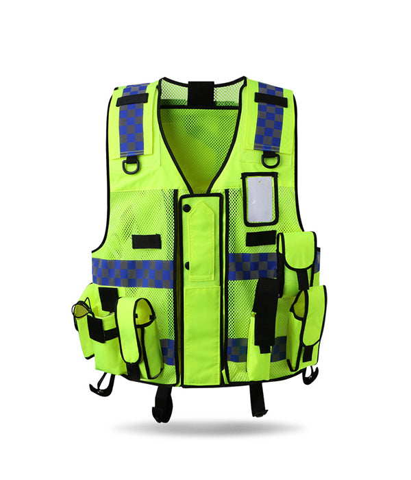High Reflective Safety Security Vest, High Visibility Mesh Adjustable