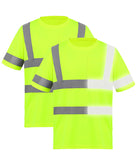 Reflective Safety Shirts Short Sleeves T Shirt With Pocket