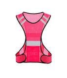 Lightweight Reflective Running Vest for Motorcycling, Cycling, Jogging, Adjustable Waist