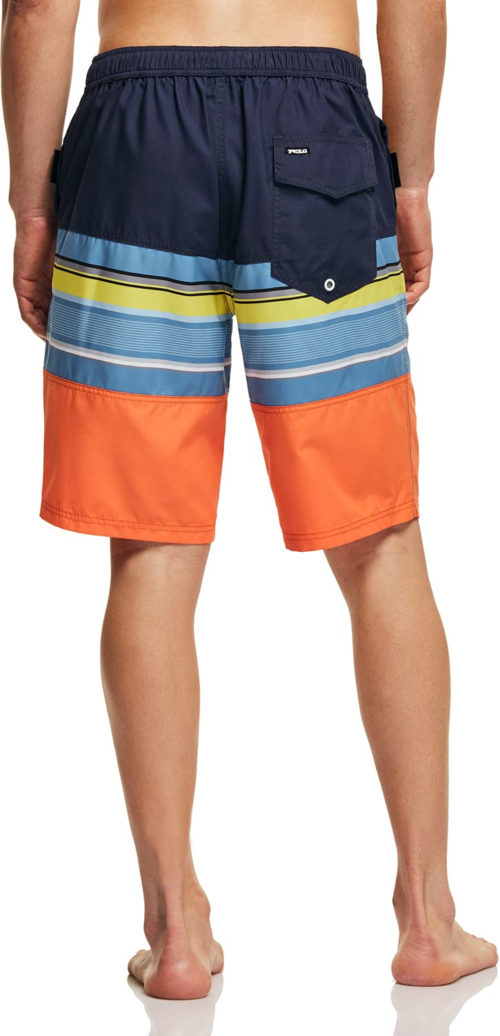 Men's Swim Trunks with Inner Mesh Liner and Pockets