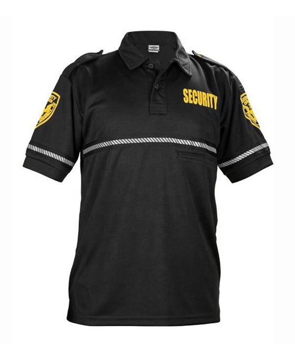 Wholesale Custom Security Polo Reflective Design Performance Polo