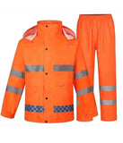 High Visibility Safety Rain suit Jacket High Visibility Reflective Rain Coats