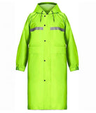 Wholesale Custom Long Hooded Raincoat Safety Waterproof Security Rain Jacket