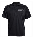 Wholesale Custom Security Black Poly Cotton Security Polo Shirts