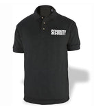 Wholesale Custom Security Black Poly Cotton Security Polo Shirts