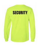 Security Uniform Cotton Long Sleeve T-Shirt