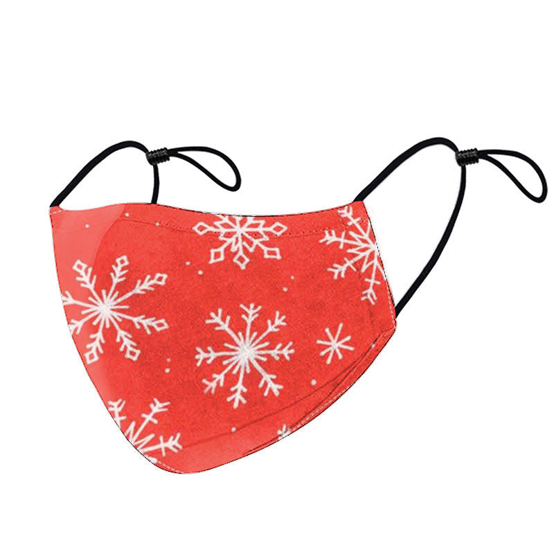 Hot Selling Xmas Face Christmas Cute Printed Design Mask 8 PCS