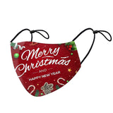 Hot Selling Xmas Face Christmas Cute Printed Design Mask 8 PCS