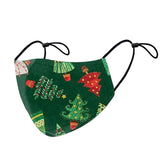 Hot Selling Xmas Face Christmas Cute Printed Design Mask 8 PCS