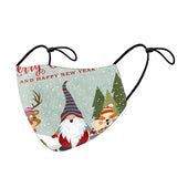 Hot Selling Xmas Face Christmas Cute Printed Design Mask 8 PCS